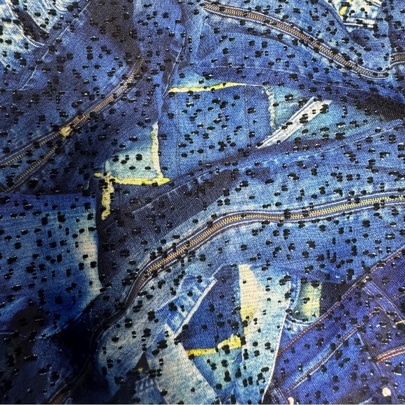 NWT Junior Jean Paul Gaultier Blue Metallic Embellished Top 6A - Picture 13 of 13